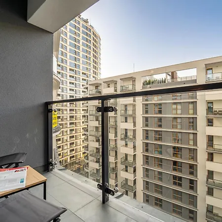Apartment Kasprzaka29 Tower - View, 9th Floor, Balcony, Targi Expo - By Rentujemy Warschau