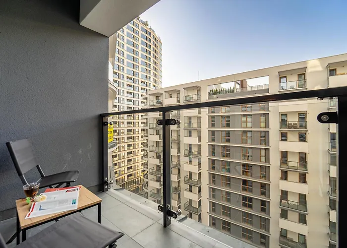 شقة Kasprzaka29 Tower - View, 9th Floor, Balcony, Targi Expo - By Rentujemy وارسو